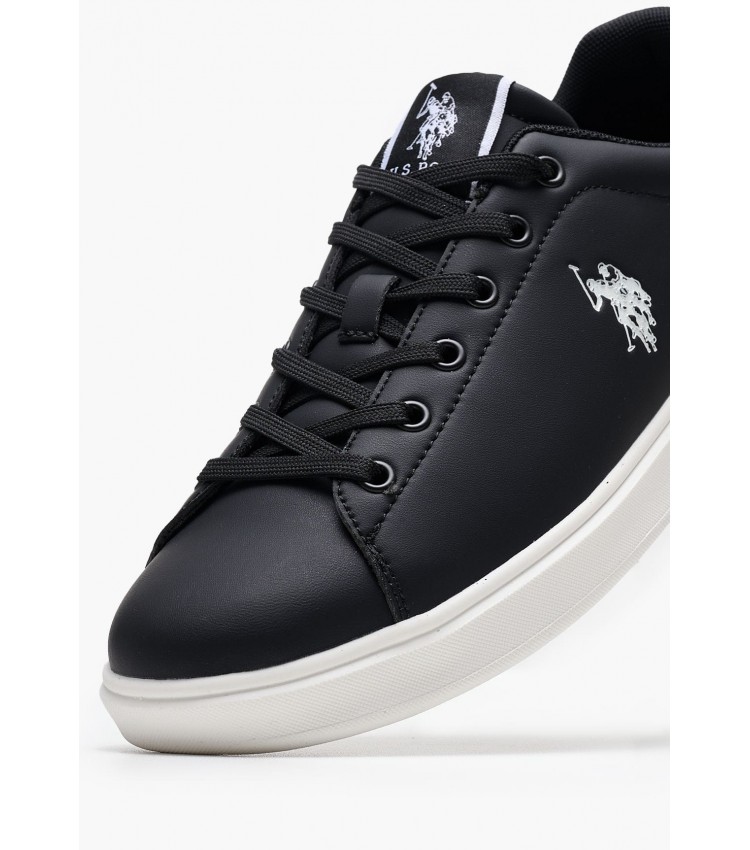 Ανδρικά Παπούτσια Casual Byron001A Μαύρο ECOleather U.S. Polo Assn.