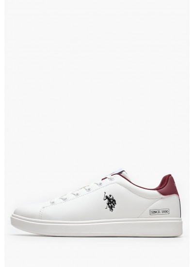 Men Casual Shoes Byron001A White ECOleather U.S. Polo Assn.