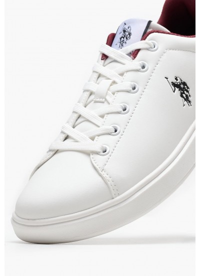 Men Casual Shoes Byron001A White ECOleather U.S. Polo Assn.