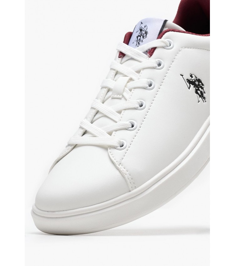 Men Casual Shoes Byron001A White ECOleather U.S. Polo Assn.