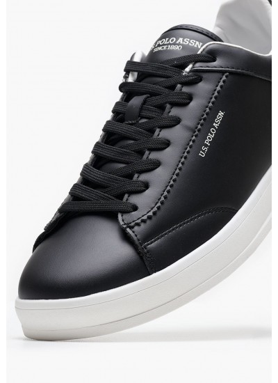 Men Casual Shoes Campy002 Black ECOleather U.S. Polo Assn.