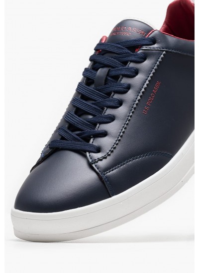 Men Casual Shoes Campy002 Blue ECOleather U.S. Polo Assn.