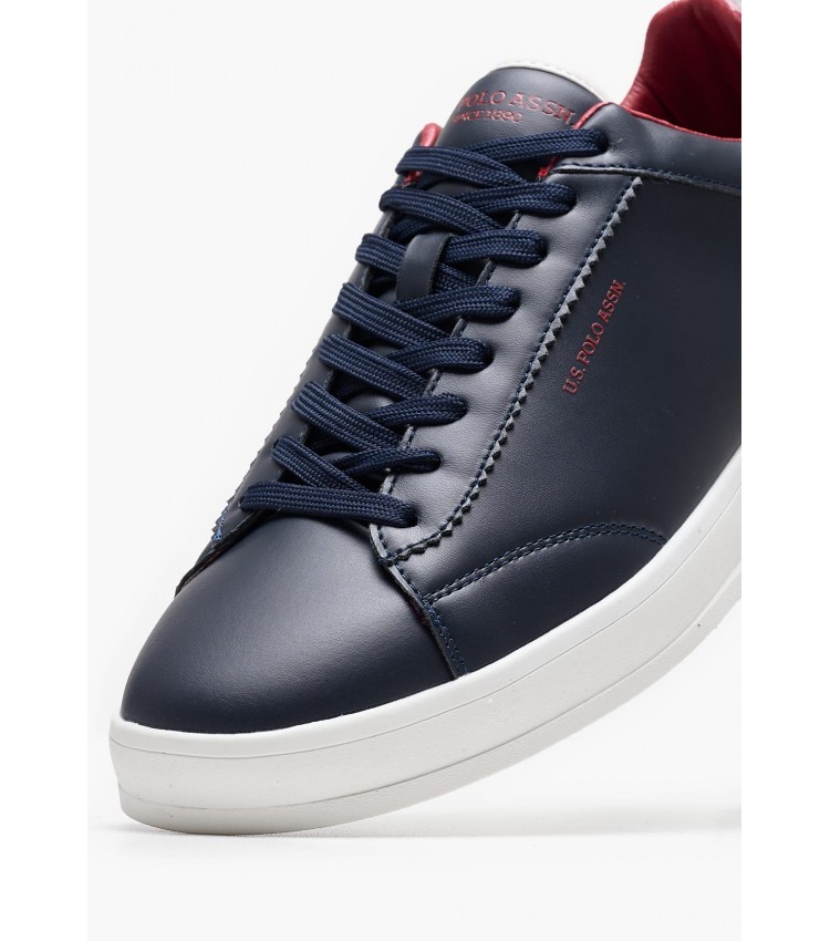 Men Casual Shoes Campy002 Blue ECOleather U.S. Polo Assn.