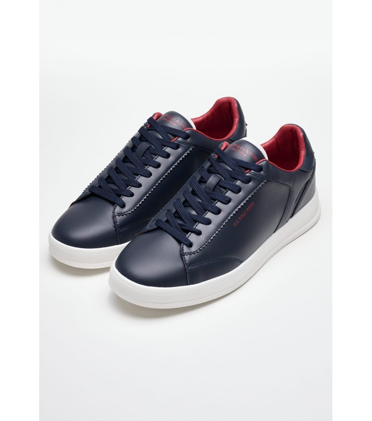 Men Casual Shoes Campy002 Blue ECOleather U.S. Polo Assn.