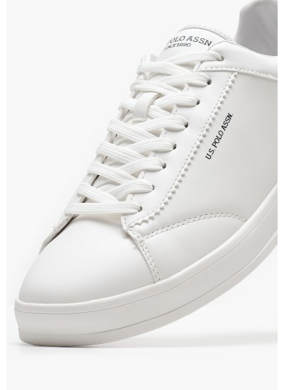 Men Casual Shoes Campy002 White ECOleather U.S. Polo Assn.