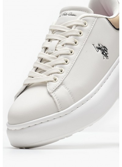 Γυναικεία Παπούτσια Casual Meghan001 Μπεζ ECOleather U.S. Polo Assn.