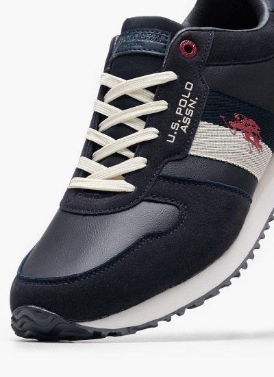 Ανδρικά Παπούτσια Casual Technical.Runner2 Άσπρο Ύφασμα Tommy Hilfiger