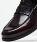 Men Moccasins A6487 Bordo Leather Boss shoes