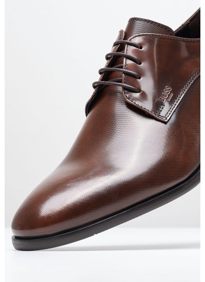 Men Shoes A7513 Brown Leather Boss shoes