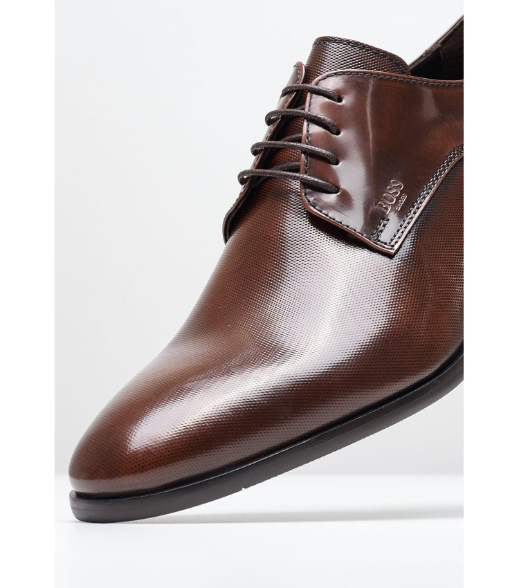 Men Shoes A7513 Brown Leather Boss shoes