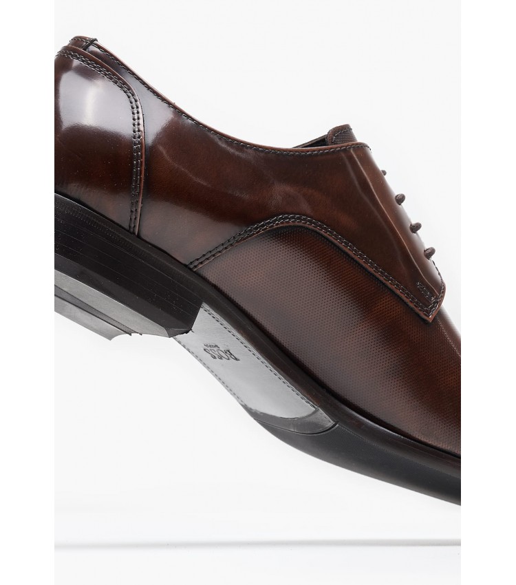 Men Shoes A7513 Brown Leather Boss shoes