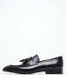 Men Moccasins A7517 Black Leather Boss shoes