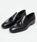 Men Moccasins A7517 Black Leather Boss shoes