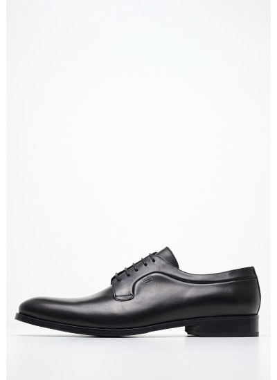 Men Shoes A7521 Black Leather Boss shoes