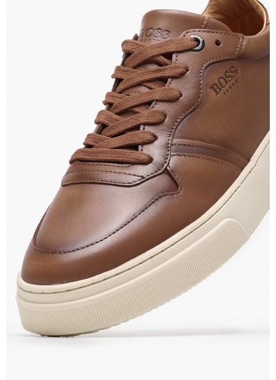 Ανδρικά Παπούτσια Casual AA220 Ταμπά Δέρμα Boss shoes