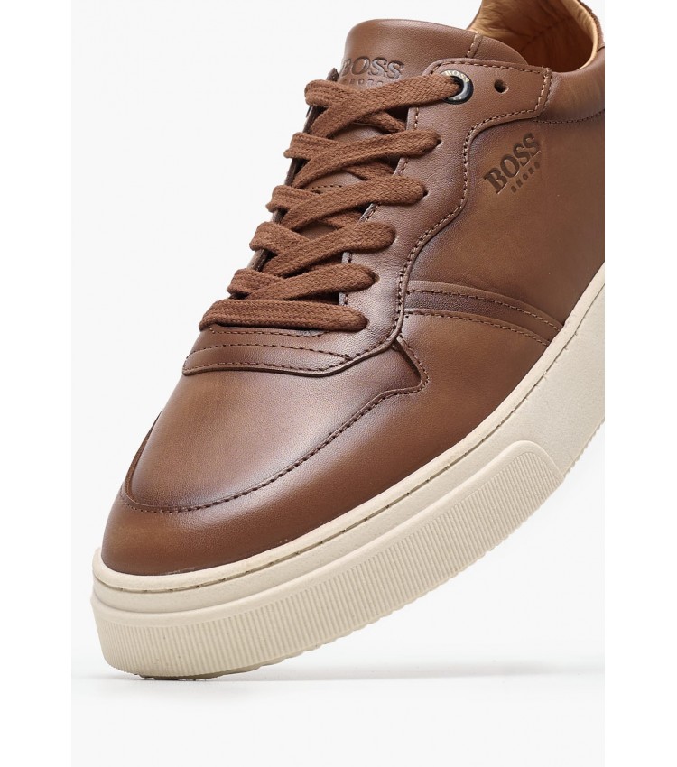 Ανδρικά Παπούτσια Casual AA220 Ταμπά Δέρμα Boss shoes