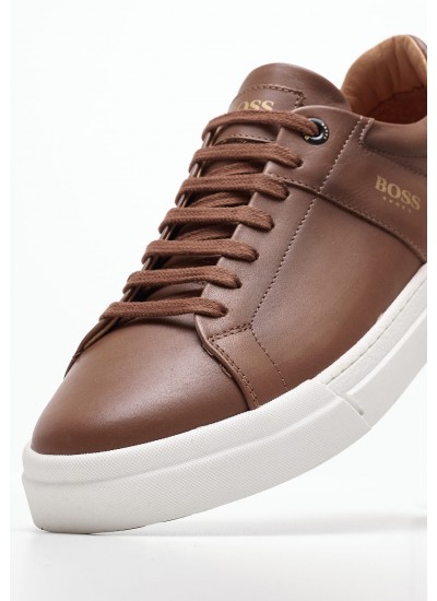 Ανδρικά Παπούτσια Casual AC121 Ταμπά Δέρμα Boss shoes