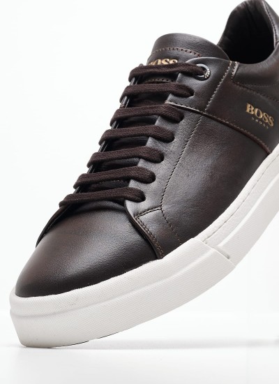 Ανδρικά Μποτάκια X6793 Ταμπά Δέρμα Boss shoes