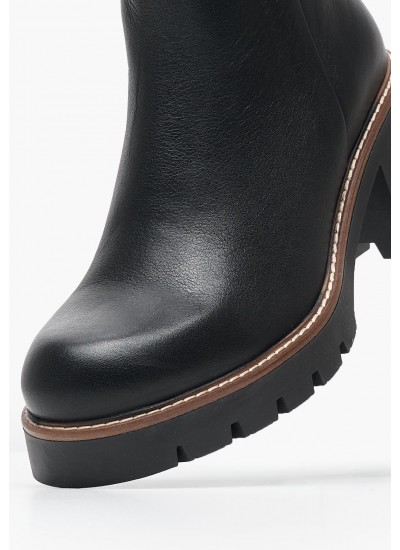 Women Boots AW7552 Black Leather Boss shoes