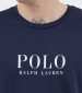 Ανδρικές Μπλούζες Ls.Crew.Top Σκούρο Μπλε Βαμβάκι Ralph Lauren