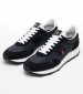 Men Casual Shoes Trail.125 Black Leather Ralph Lauren