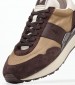 Men Casual Shoes Train89 Brown Leather Ralph Lauren