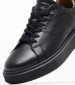 Men Casual Shoes 242001 Black Leather La Martina