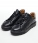 Men Casual Shoes 242001 Black Leather La Martina