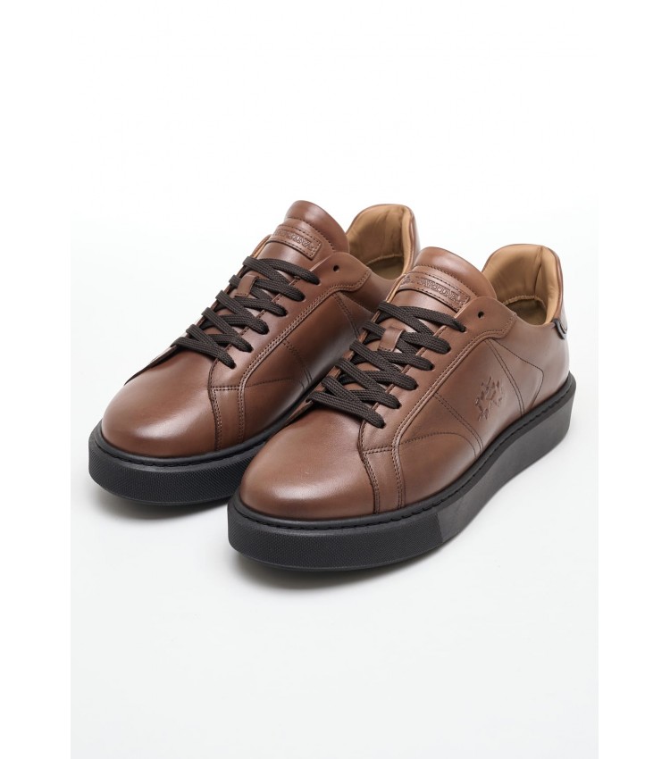 Men Casual Shoes 242001 Tabba Leather La Martina