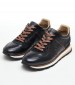 Men Casual Shoes 242071 Black Leather La Martina