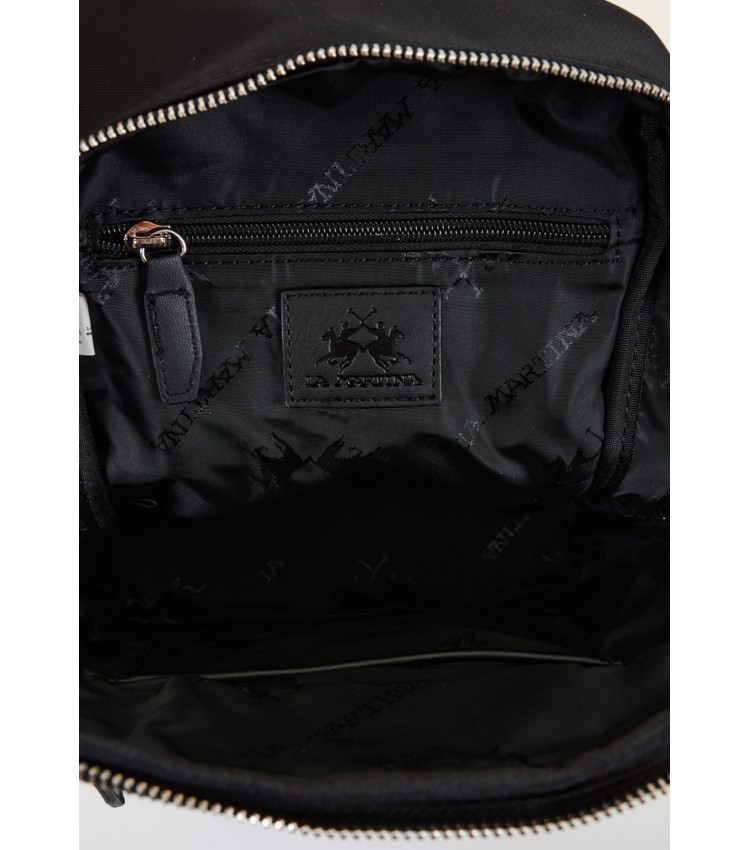 Men Bags Adolfo.Cross Black Nylon La Martina