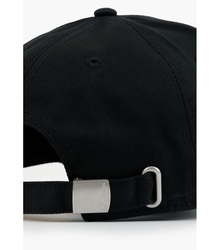 Men's Caps Jockey.Cp Black Cotton La Martina