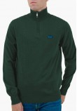 Men T-Shirts Sweater.Basic Green Cotton La Martina