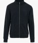 Men Jackets thin Zip.Sweatshirt Black Cotton La Martina