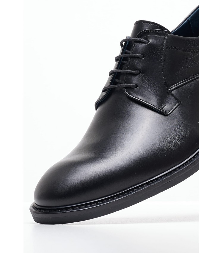 Men Shoes 4402 Black Leather Damiani