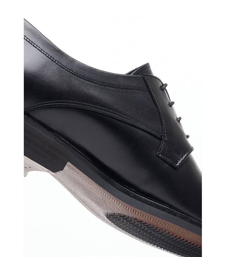 Men Shoes 4402 Black Leather Damiani