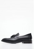 Men Moccasins 4404 Black Leather Damiani