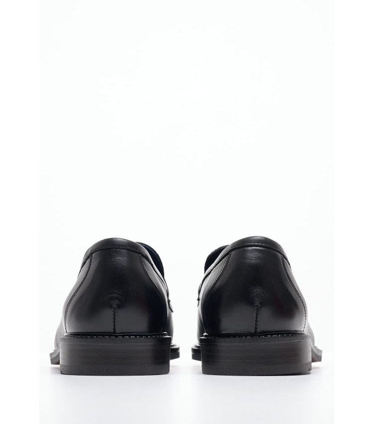 Men Moccasins 4404 Black Leather Damiani