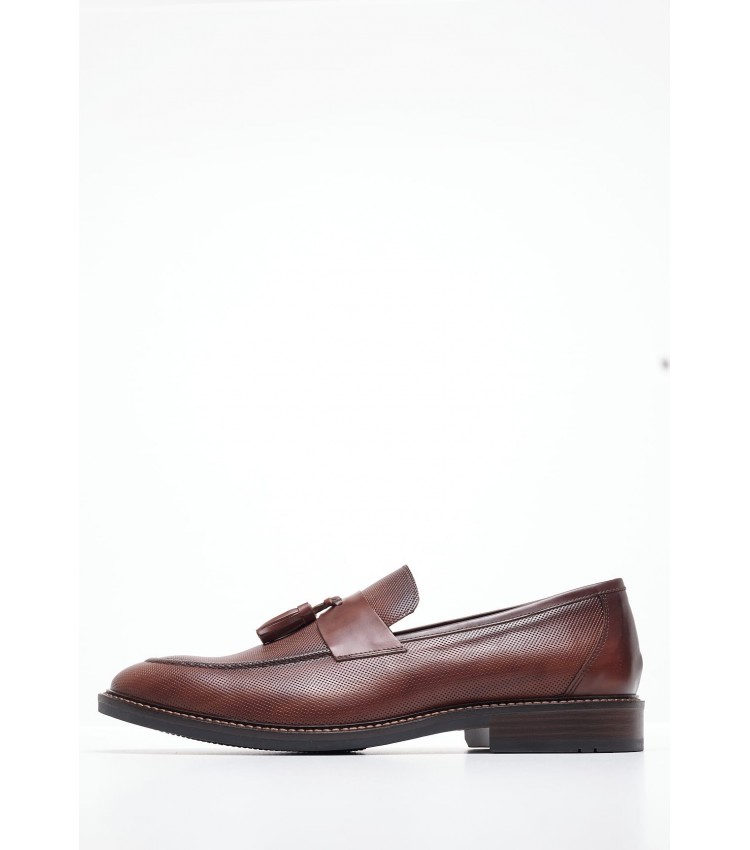 Men Moccasins 4404 Brown Leather Damiani