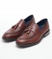 Men Moccasins 4404 Brown Leather Damiani