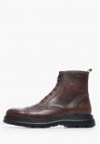 Men Boots 7500 Brown Leather Damiani