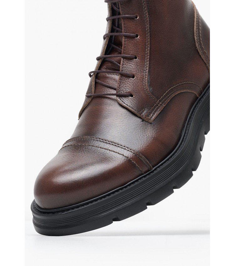 Men Boots 7500 Brown Leather Damiani