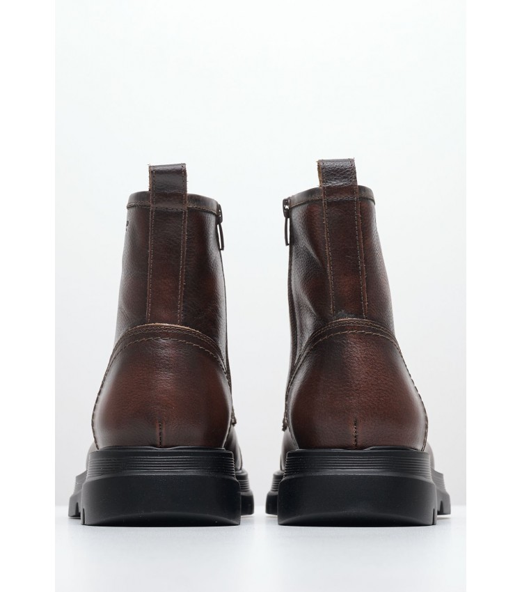 Men Boots 7500 Brown Leather Damiani