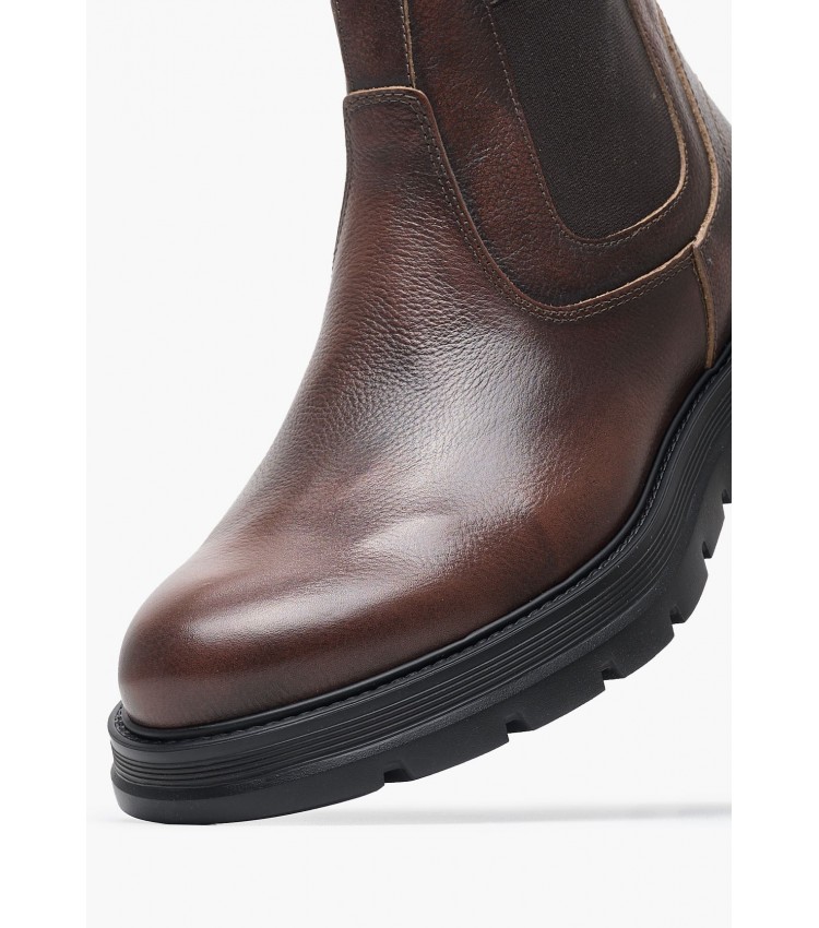 Men Boots 7502 Brown Leather Damiani