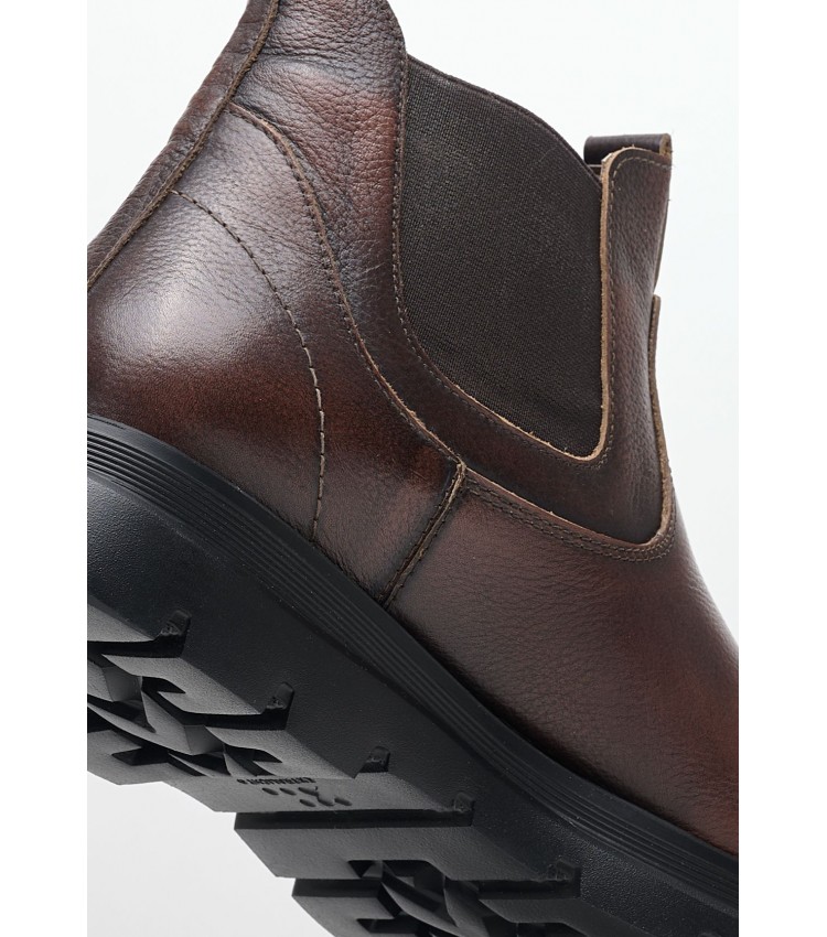 Men Boots 7502 Brown Leather Damiani