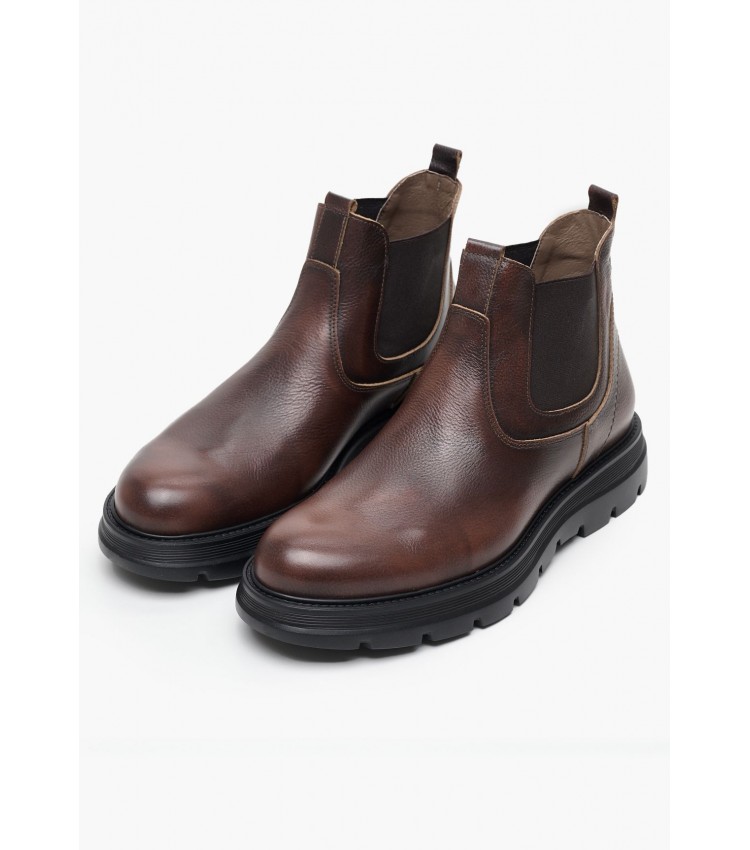 Men Boots 7502 Brown Leather Damiani