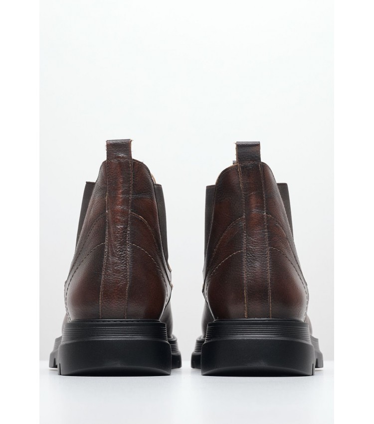 Men Boots 7502 Brown Leather Damiani