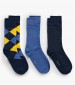 Ανδρικές Κάλτσες 3Pack.Socksgift Multi Βαμβάκι GANT