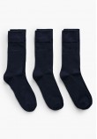 Ανδρικές Κάλτσες 3Pack.Softsocks Σκούρο Μπλε Βαμβάκι GANT