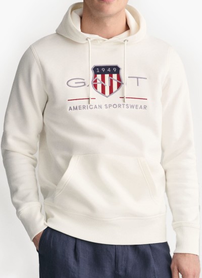 Ανδρικά Φούτερ Tech.Hoodie Μαύρο Βαμβάκι Guess